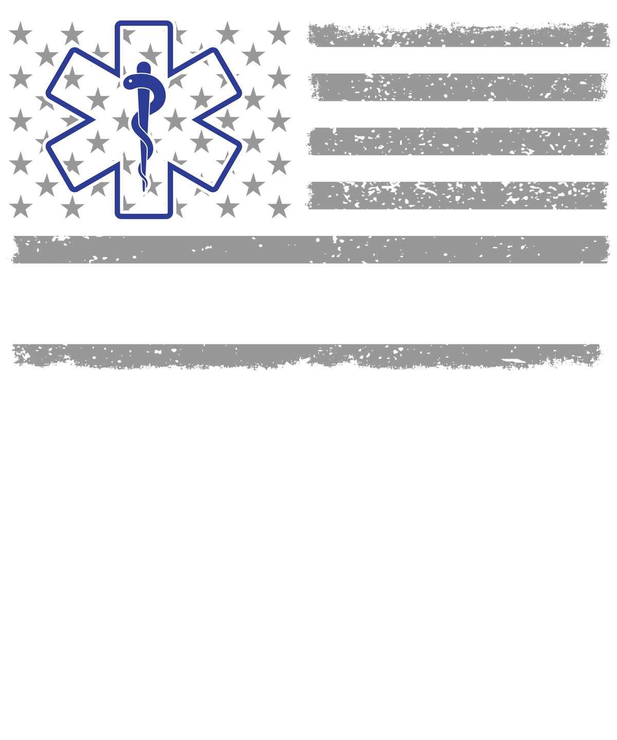 Thin White Line EMS Flag design