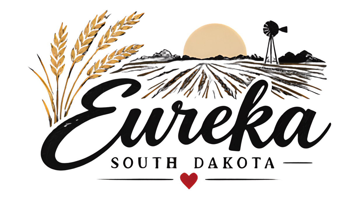 Eureka South Dakota sunrise script graphic design
