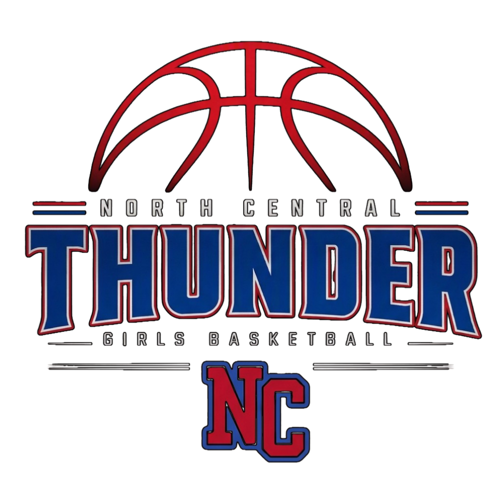 NC Thunder Girls Basketball logo - Design 2