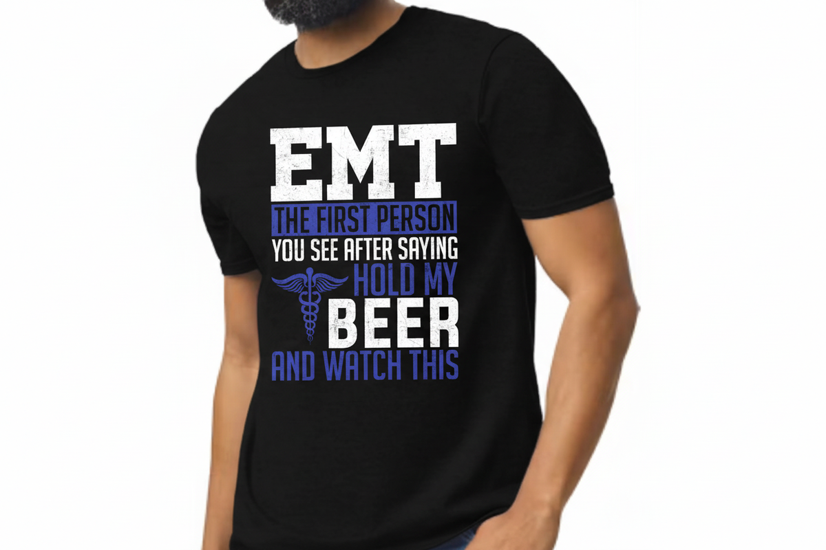 The First Person Hold My Caduceus Tee in Black