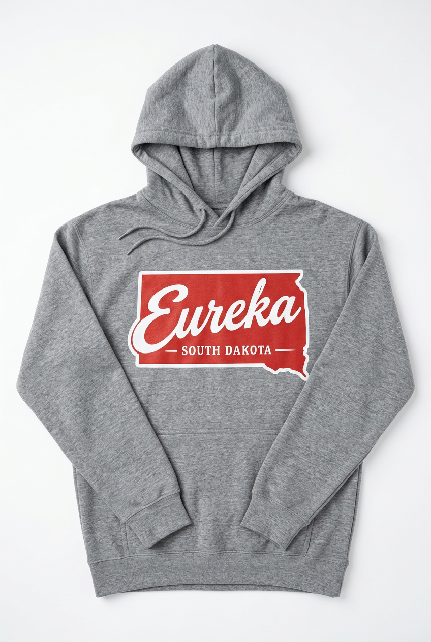 Eureka South Dakota Hoodie - Sports Gray Flat Lay