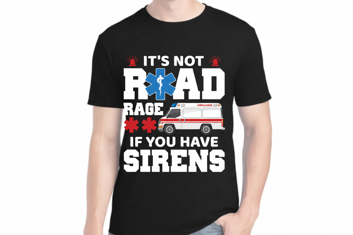 EMS Ambulance Tee in Black