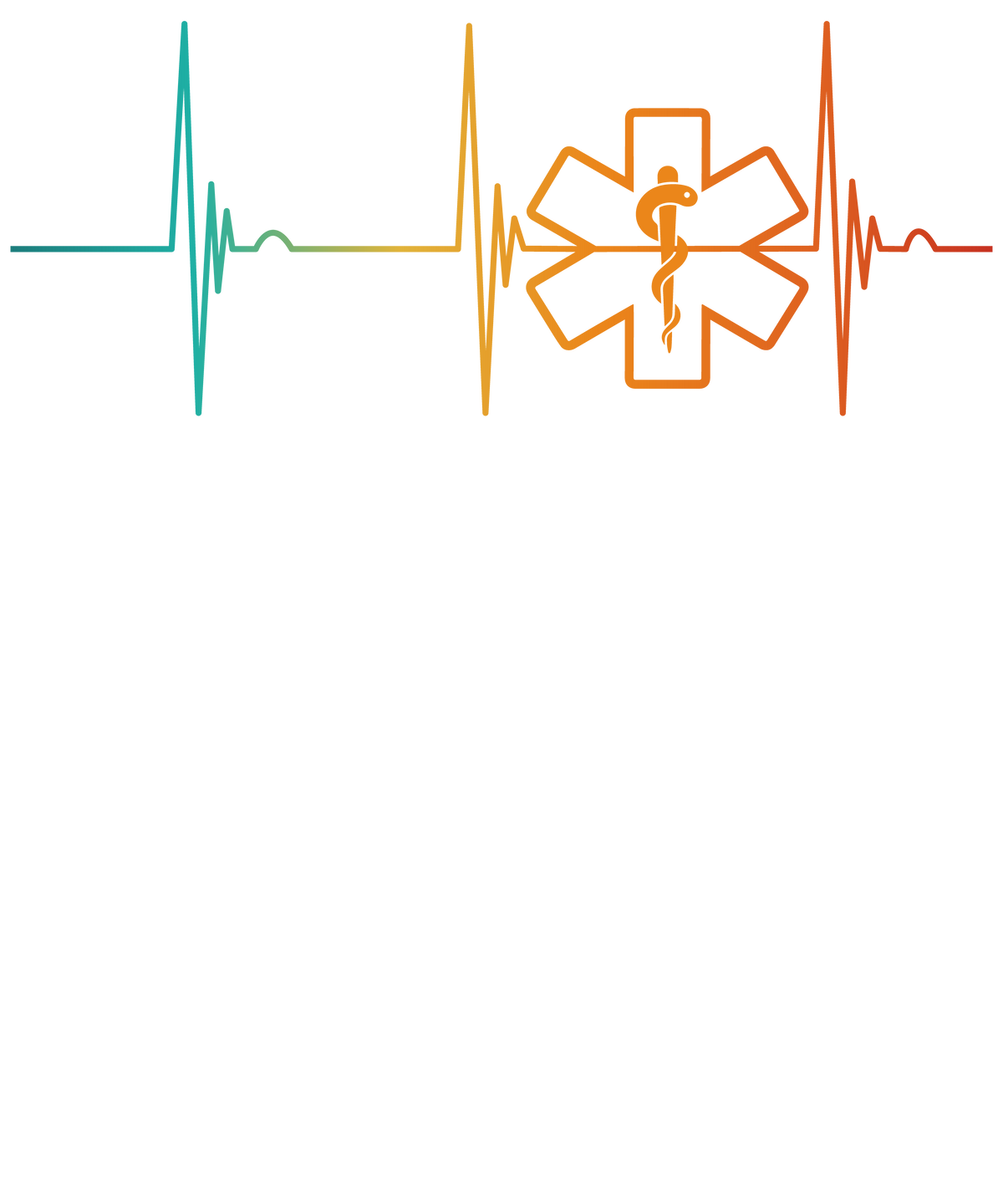 EKG Star of Life Gradient design