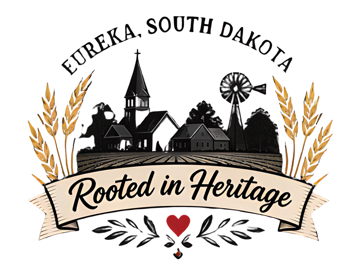 Eureka SD Rooted in Heritage white graphic design