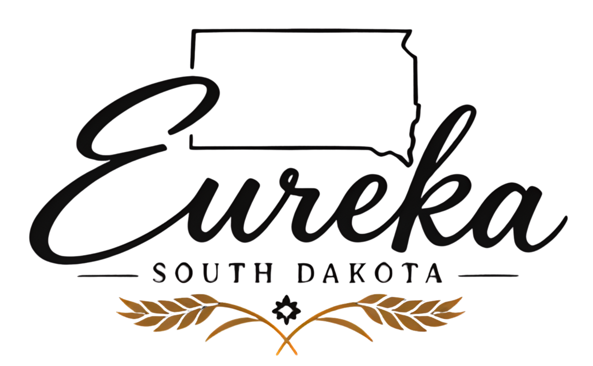 Eureka South Dakota state script graphic design