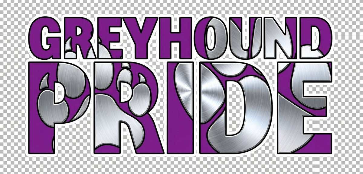 Greyhound Pride graphic logo