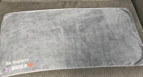 NC Thunder personalized sports towel - full view