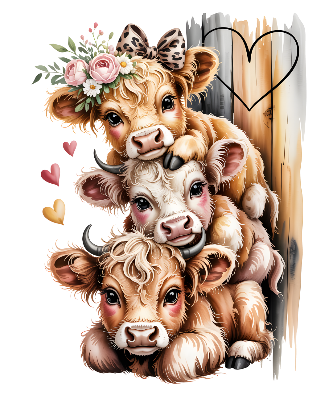 Highland Cow Stack design