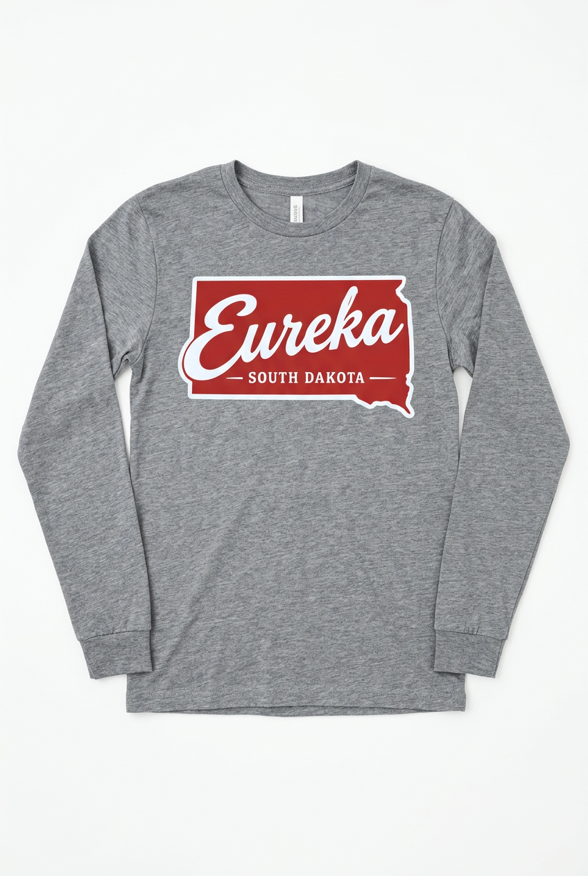 Eureka South Dakota Long Sleeve - Sports Gray Flat Lay