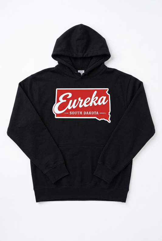 Eureka South Dakota Hoodie - Black Flat Lay