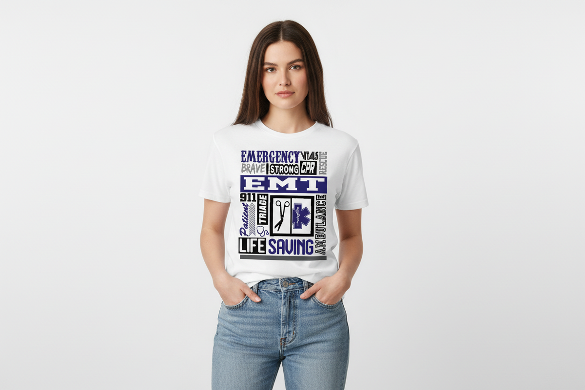 EMT Life Saving Tee in White