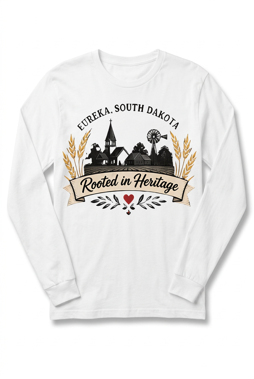 Rooted in Heritage Long Sleeve - White Flat Lay