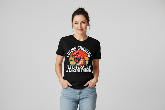 Chicken Tender Tee in Black