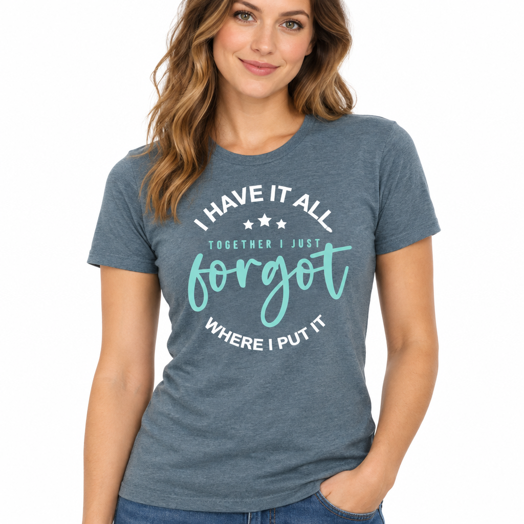 I Have It All Together Tee in Heathered Slate