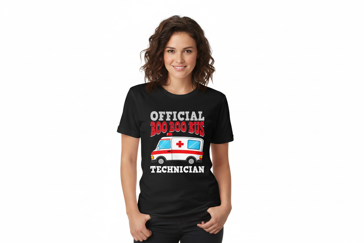 Official Boo Boo Bus Technician Tee in Black