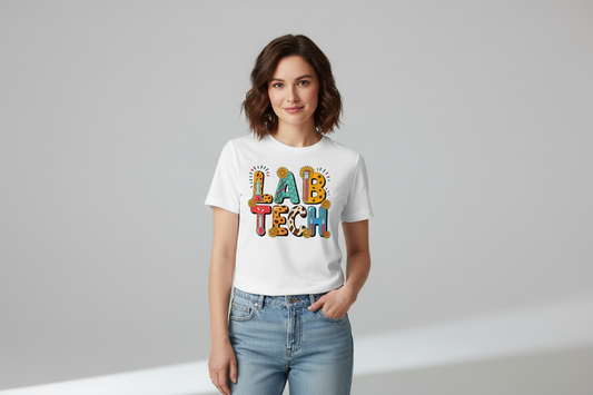 Lab Tech Tee in White