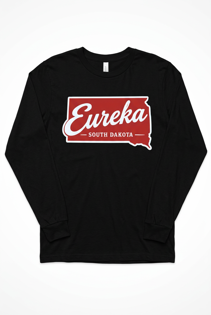 Eureka South Dakota Long Sleeve - Black Flat Lay