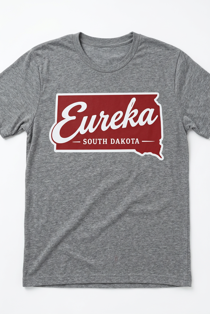 Eureka South Dakota Tee - Sports Gray Flat Lay