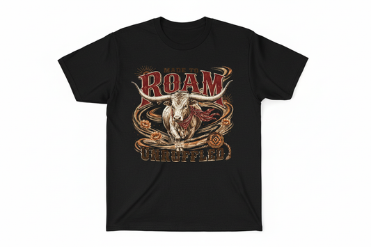 Made to Roam Unruffled tee in Black