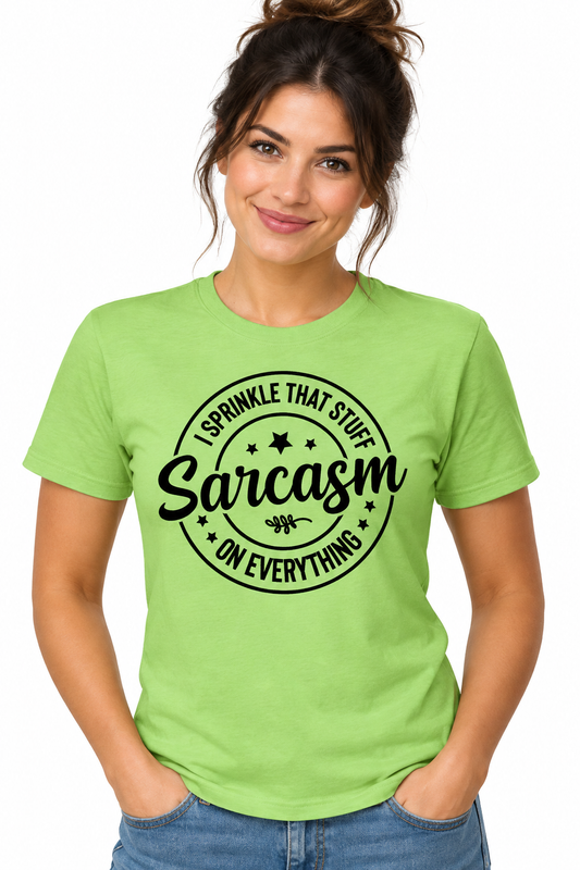Sarcasm - Kiwi T-Shirt on female model